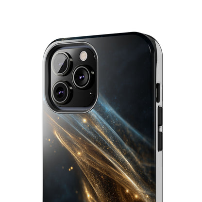 Stunning Gold Swirl Tough Phone Case - Stylish Protection with Elegance
