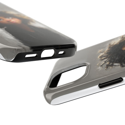 Artistic Tough Phone Case - Unique Character Design for Creative Souls