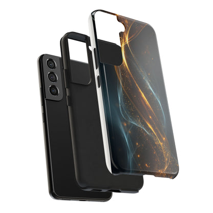 Stylish Tough Phone Case with Elegant Swirl Design