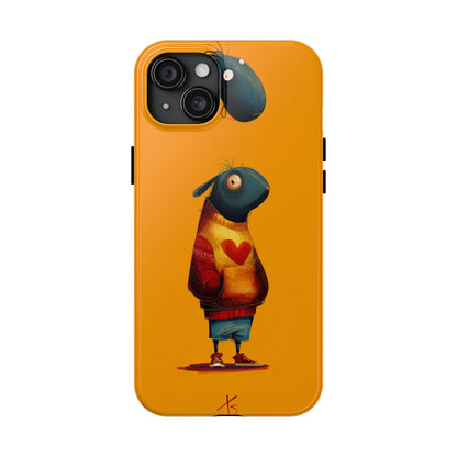 Cute Cartoon Tough Phone Case - Whimsical Sheep Design