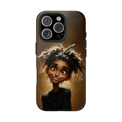 Whimsical Tough Phone Case with Playful Character Design