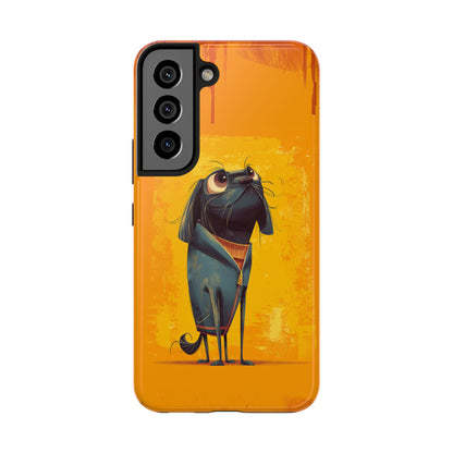 Fun Dog Art Tough Phone Case - Durable Pet Lover Gift