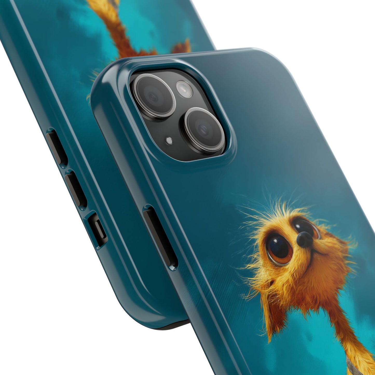 Whimsical Dog Art Tough Phone Case - Durable and Stylish Protection for Pet Lovers