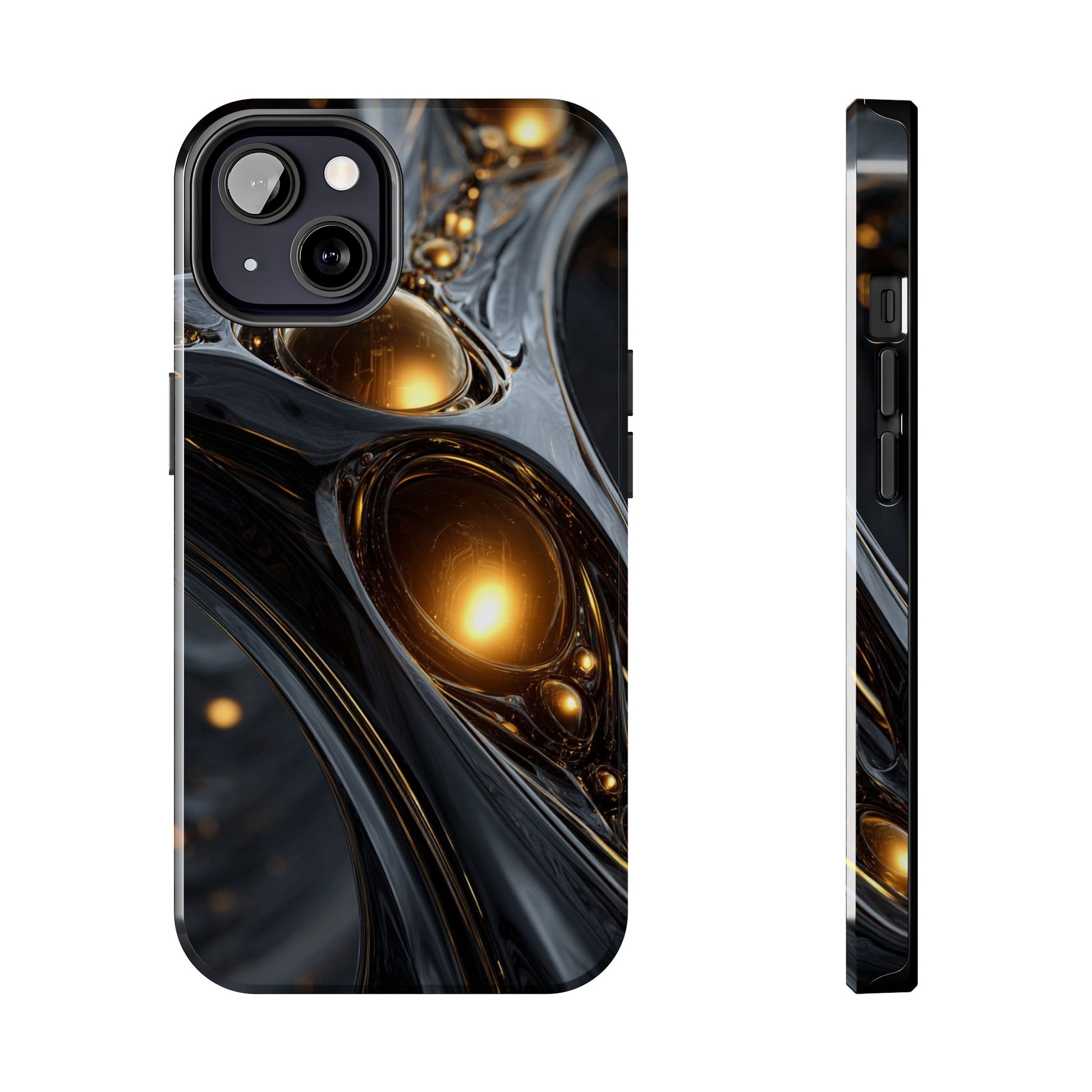 Stylish tough phone case with unique abstract artwork by Skipper.