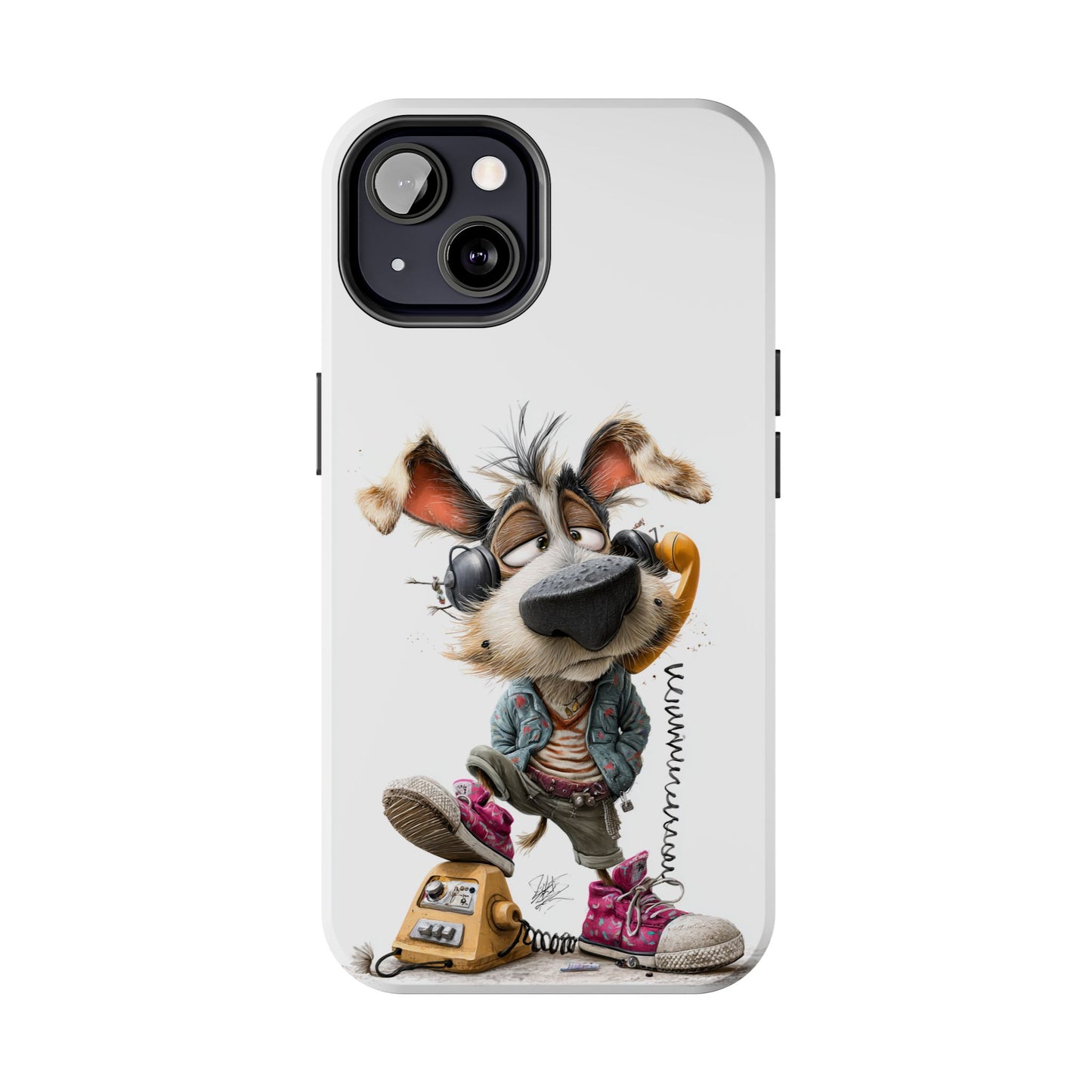 Whimsical Dog Phone Case by Skipper – Tough Protection & Cute Art for Pet Lovers