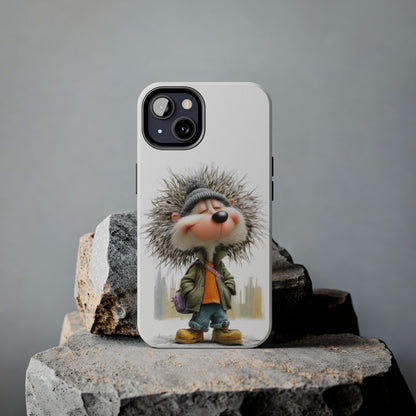 Cute Hedgehog Phone Case – Tough Protective Cover by Skipper, Fun Cartoon Animal Design