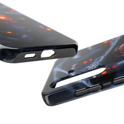 Futuristic Tough Phone Case | Durable Protection, Unique Sci-Fi Design, Tech Gift, Holiday Present, Stylish Phone Accessory
