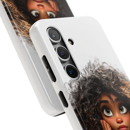 Whimsical Tough Phone Case – Playful Character Design for Teens & Creatives