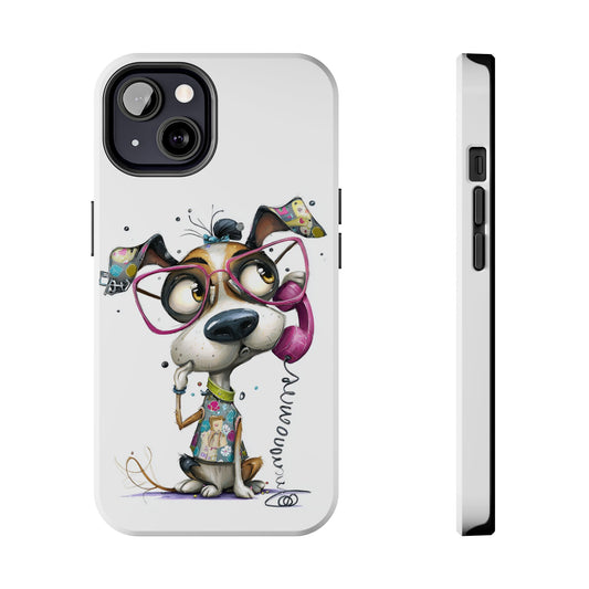 Whimsical Dog Phone Case by Skipper – Premium Art Phone Case for Pet Lovers