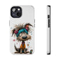 Whimsical Dog Art Phone Case, Tough Phone Cover, Funny Pet Lover Gift, Cute Animal Case, Unique Dog Lover Accessory by Skipper