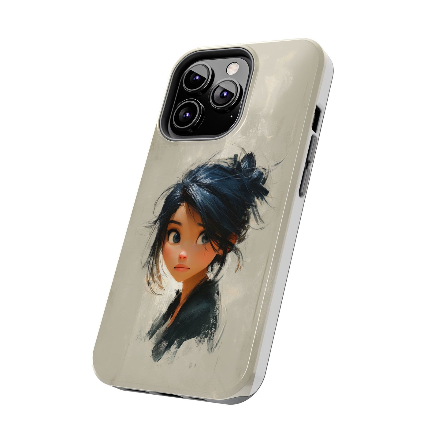 Artistic Tough Phone Case – Unique Portrait Design for Creatives