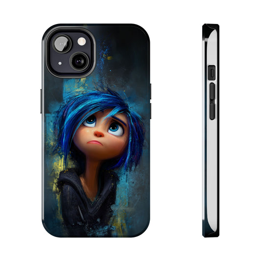 Unique Artsy Tough Phone Case – Emotional Abstract Design for Creative Souls