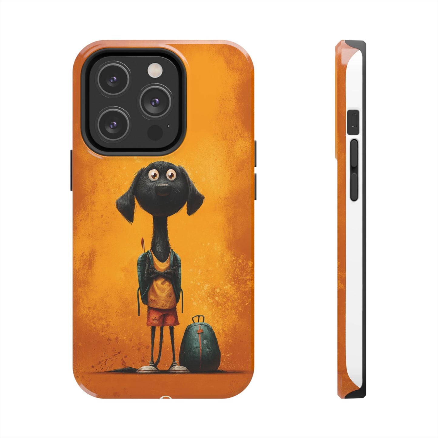 Cute Dog Art Tough Phone Case for Animal Lovers