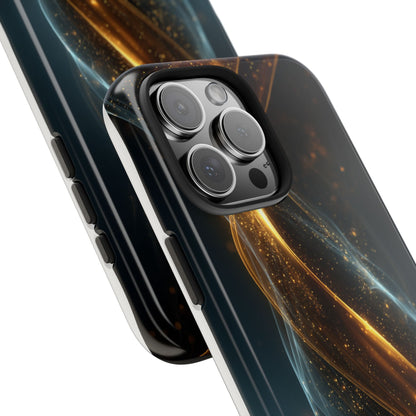 Stylish Tough Phone Case with Elegant Swirl Design