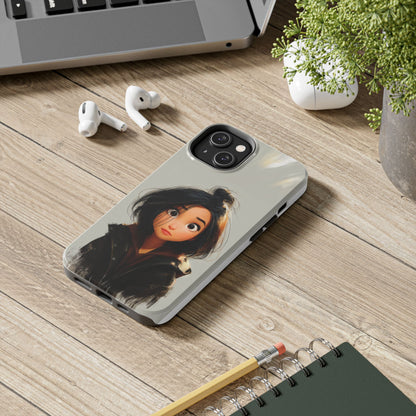 Artistic Tough Phone Case - Unique Design for Creative Souls