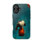 Whimsical Dog Tough Phone Case - Perfect for Pet Lovers!