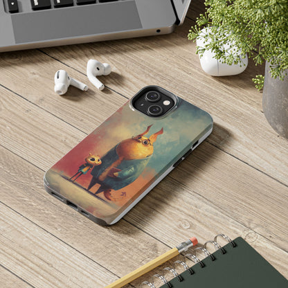 Animal Art Tough Phone Cases, Cute Character Phone Protector, Unique Cartoon Phone Cover, Fun Gift for Kids, Birthday or Holiday Present