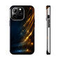 Galaxy Glitter Tough Phone Case - Shockproof Protection for iPhone