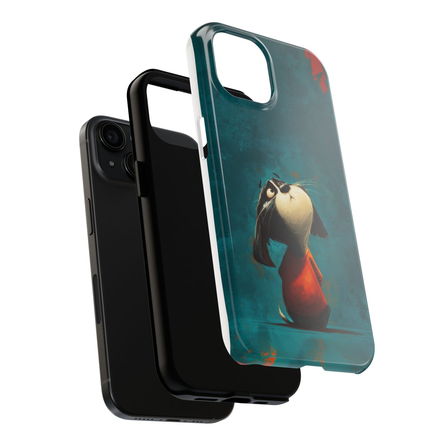 Whimsical Dog Tough Phone Case - Perfect for Pet Lovers!