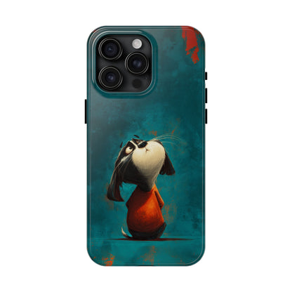 Whimsical Dog Tough Phone Case - Perfect for Pet Lovers!