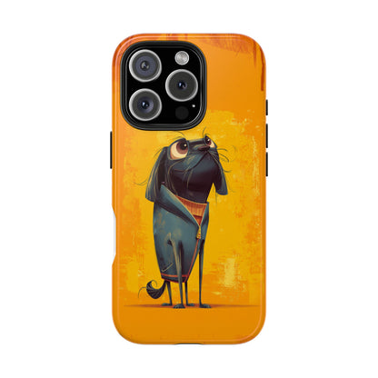 Fun Dog Art Tough Phone Case - Durable Pet Lover Gift