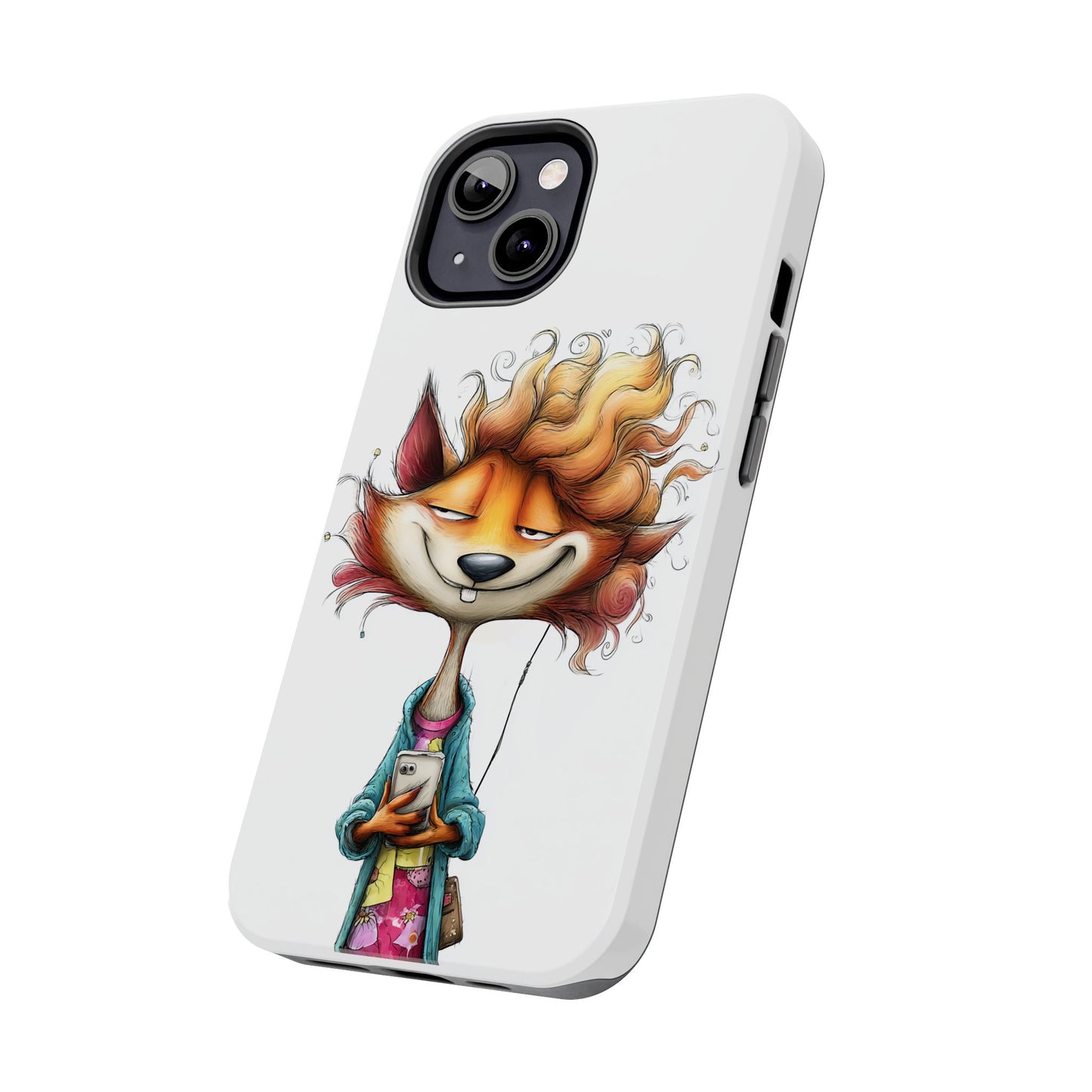 Quirky Fox Phone Case – Cute Animal Cover & Fun Gift for Teens