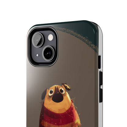 Cute Pug Tough Phone Case - Durable & Stylish Protection for Pet Lovers