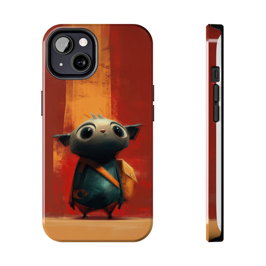 Adventurous Character Tough Phone Case - Durable Protection for Creative Souls