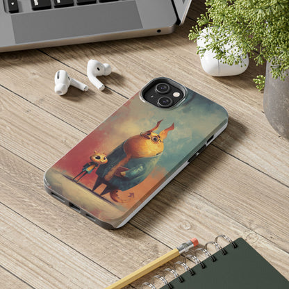Animal Art Tough Phone Cases, Cute Character Phone Protector, Unique Cartoon Phone Cover, Fun Gift for Kids, Birthday or Holiday Present