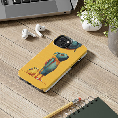 Colorful Animal Art Tough Phone Case - Perfect for Pet Lovers & Kids