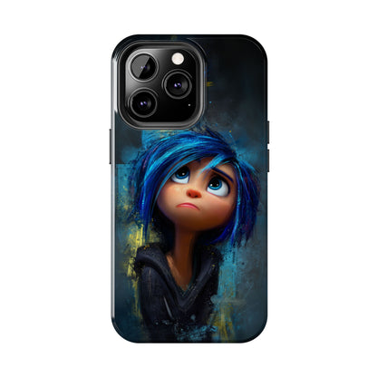 Unique Artsy Tough Phone Case – Emotional Abstract Design for Creative Souls