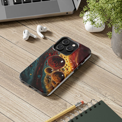 Vibrant Abstract Tough Phone Case - Unique Art for Stylish Protection