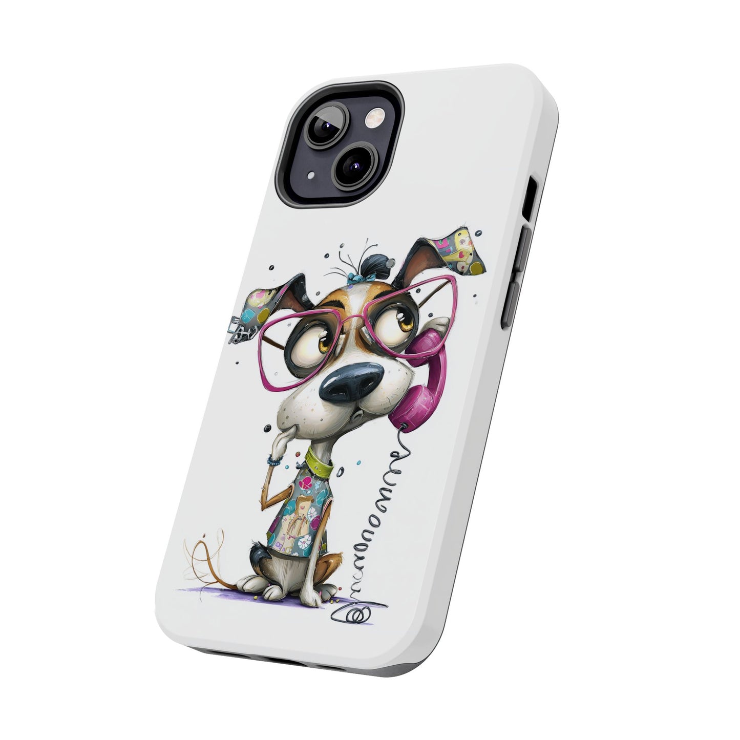 Whimsical Dog Phone Case by Skipper – Premium Art Phone Case for Pet Lovers