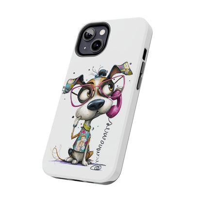 Whimsical Dog Phone Case by Skipper – Premium Art Phone Case for Pet Lovers