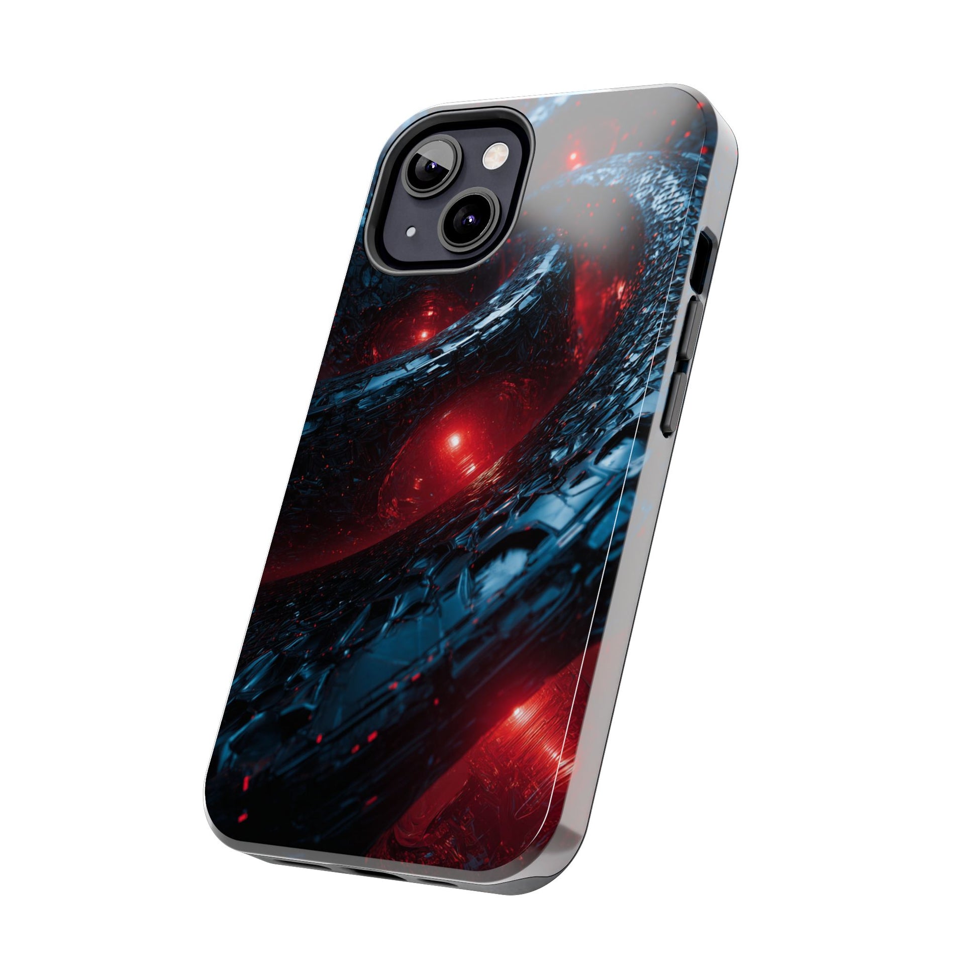 Tough phone case for tech enthusiasts, side angle