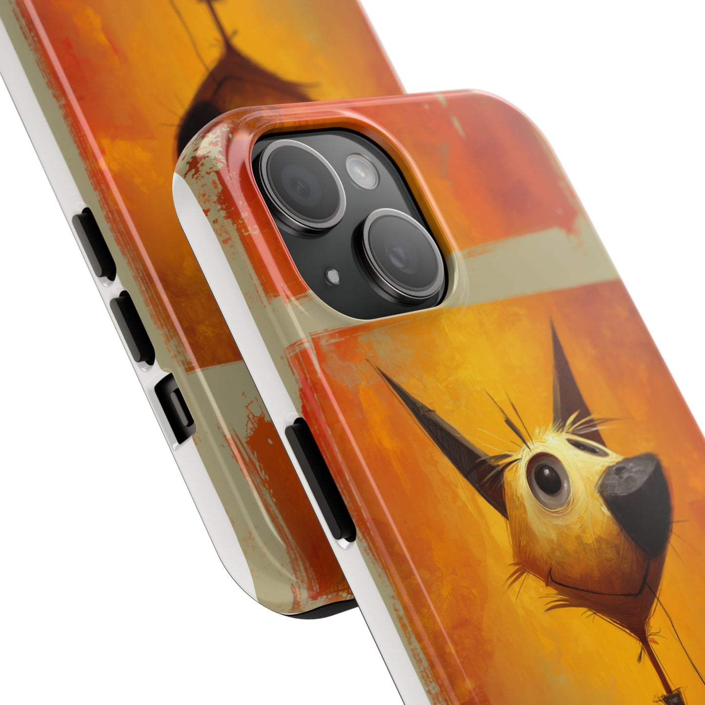Whimsical Dog Art Tough Phone Case - Fun & Stylish Pet Lover Gift