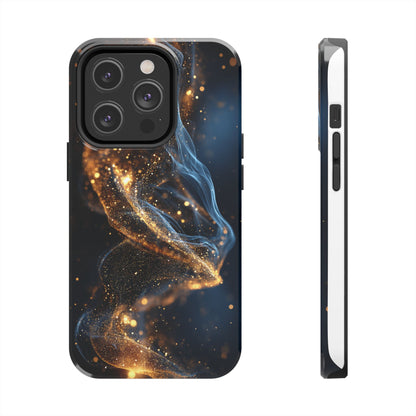 Elegant Gold Swirl Tough Phone Case – Durable & Stylish Protection for Your Device