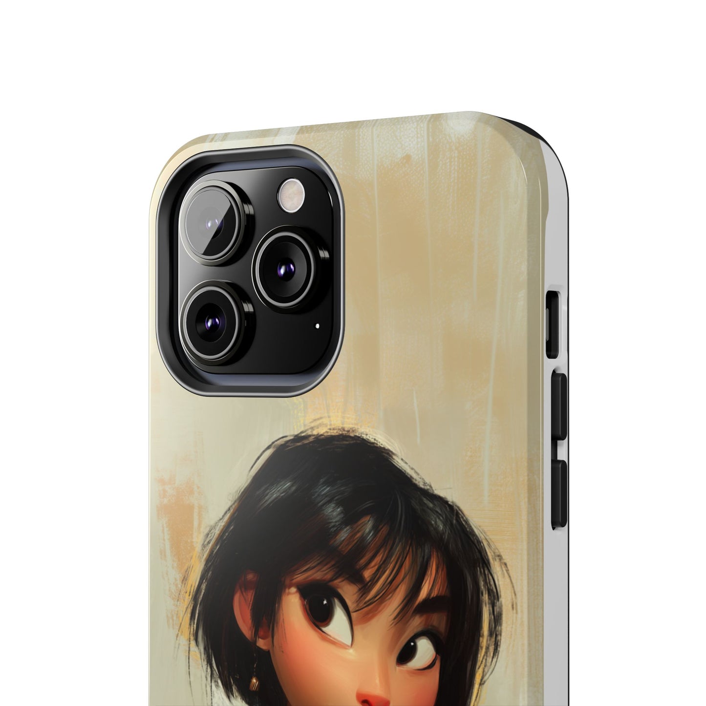Artistic Tough Phone Case - Cute Character Design for Kids and Teens