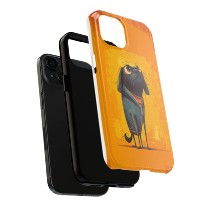 Fun Dog Art Tough Phone Case - Durable Pet Lover Gift
