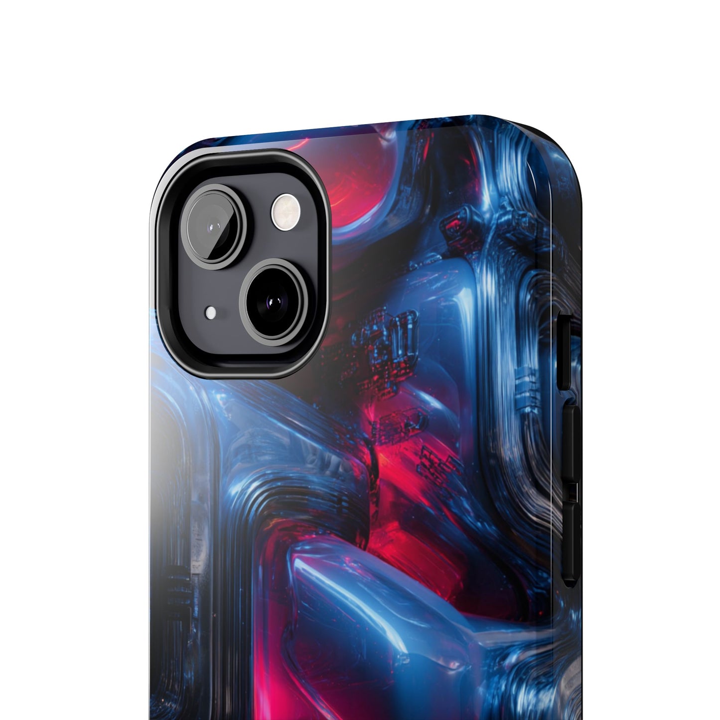 Futuristic Phone Case with Digital Art, Tough Phone Case, Cell Phone Cover, Tech Accessory, Modern Gift for Men and Women