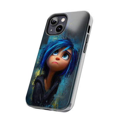 Unique Artsy Tough Phone Case – Emotional Abstract Design for Creative Souls