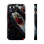 Red Galaxy Tough Phone Case, Unique Phone Covers, Durable Mobile Cases, Gift for Tech Lovers, Space-Themed Phone Accessory