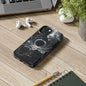 Cosmic Black Hole Tough Phone Case | Sleek Sci-Fi Protection, Unique Art Accessory for Tech Lovers by Skipper