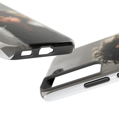Artistic Tough Phone Case - Unique Character Design for Creative Souls