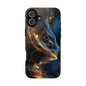 Elegant Gold Swirl Tough Phone Case – Durable & Stylish Protection for Your Device