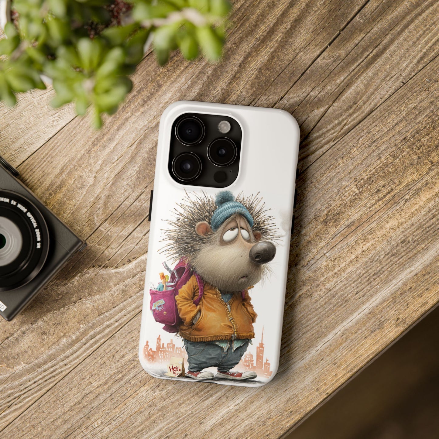 Cute Hedgehog Tough Phone Case by Skipper – Durable Protection & Whimsical Design for Kids and Animal Lovers