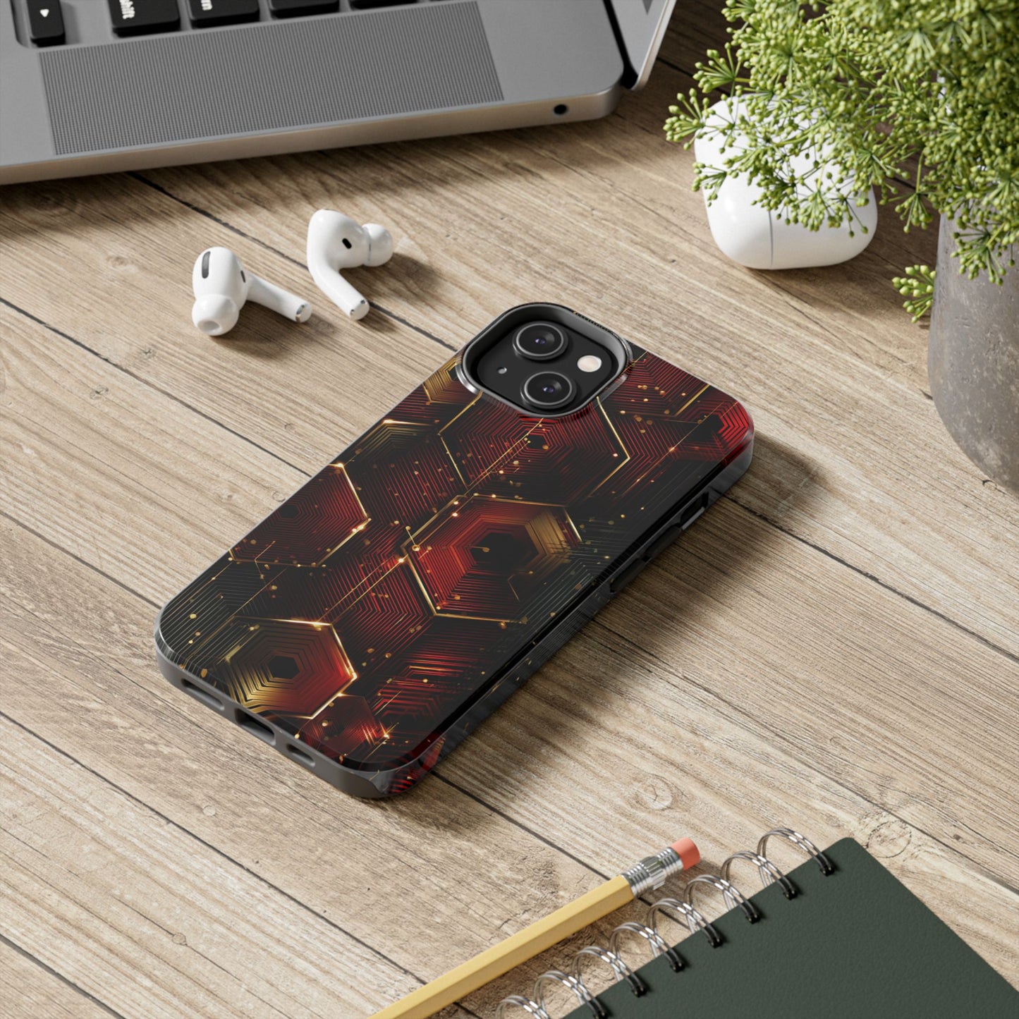 Modern Geometric Art Tough Phone Case by Skipper – Premium Stylish Tech Accessory