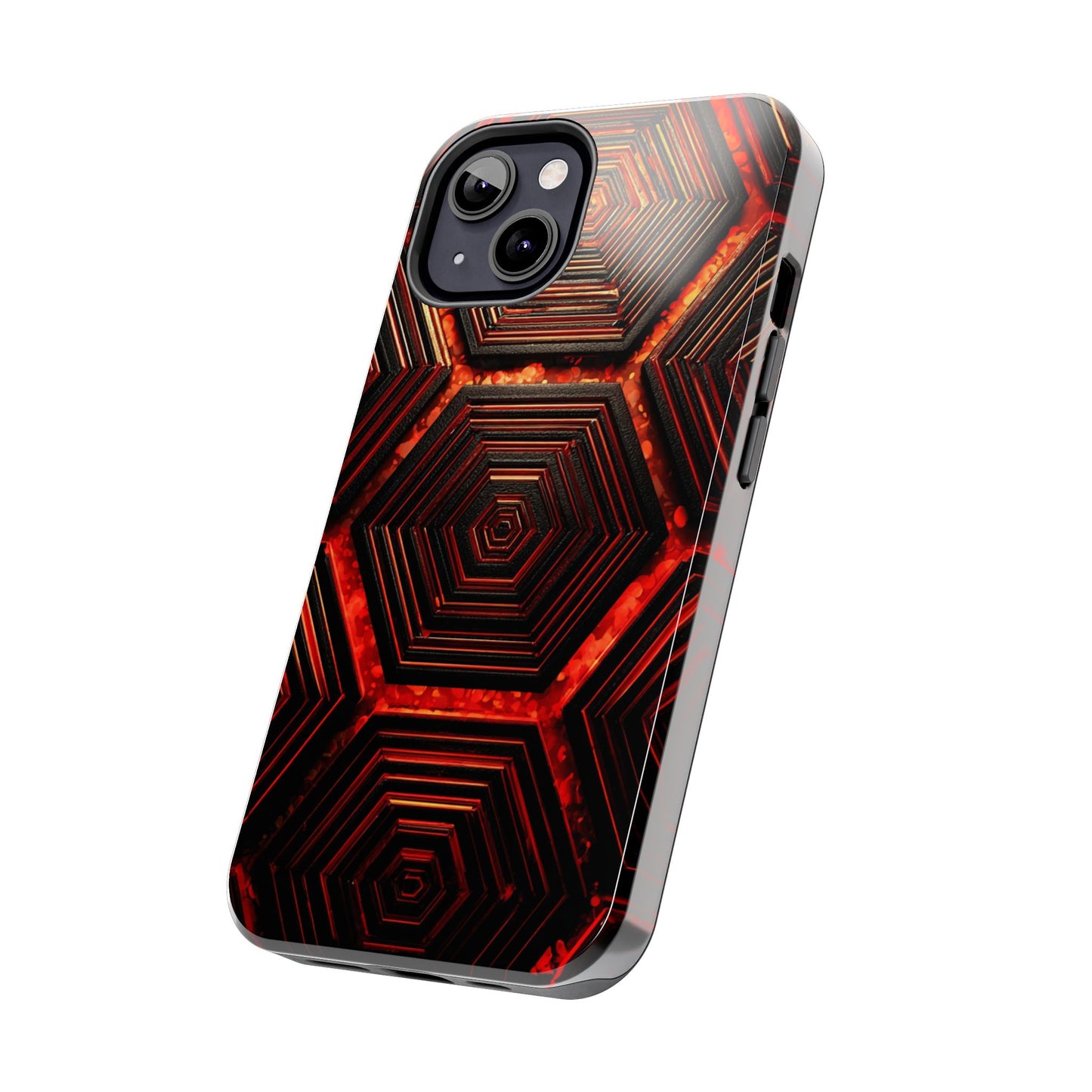 Hexagonal Pattern Tough Phone Case | Durable Tech Protection | Gift for Trendsetters