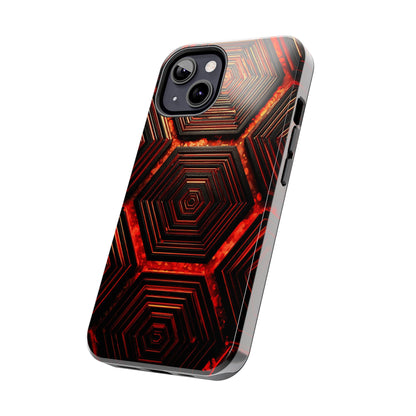 Hexagonal Pattern Tough Phone Case | Durable Tech Protection | Gift for Trendsetters