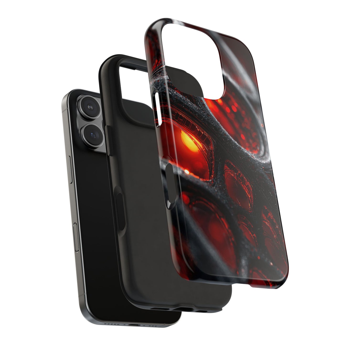 Red Spiderweb Tough Phone Case, Durable Cell Phone Cover, Unique Gift for Tech Lovers, Stylish Protection, Trendy Accessories